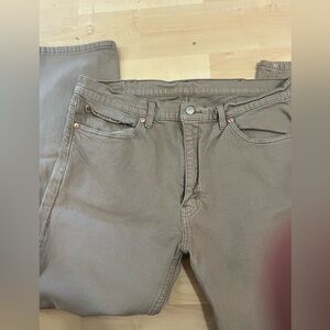 Mens Levi's 505 Stretch relaxed fit Tan Jeans